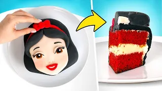 Cómo hacer un pastel de Blancanieves