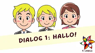 Dialog 1 - Hallo! (A1)  [Practice German for free online]