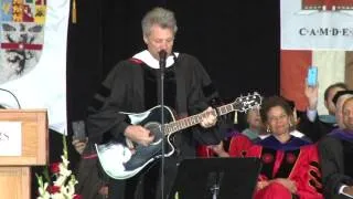 WATCH: Bon Jovi writes, performs song for Rutgers-Camden class of 2015: 'Start your own revolution'