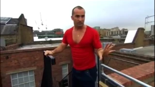 Louie Spence on the roof of Pineapple Dance Studios “I’m Like a Whippet!” 2010