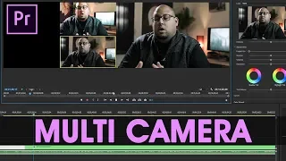التنقل بين الكاميرات في مونتاج الفيديو  Multi Camera - Adobe Premiere