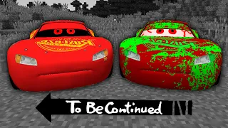 DON'T WATCH AT ZOMBIE McQUEEN and McQUEEN.EXE in Minecraft - Coffin Meme