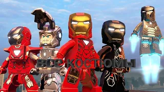 Все костюмы железного человека в игре Lego Marvel Avengers!😉