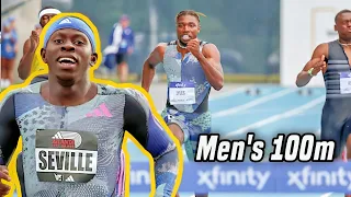 Wow! Oblique Seville Battles Noah Lyles In Epic 100m  At Racers Grand Prix 2024