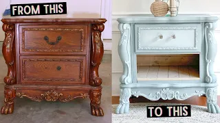 DIY Furniture Makeover | Painting Intricate Detail | Ashleigh Lauren