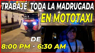 TRABAJÉ EN MOTOTAXI HASTA EL DÍA SIGUIENTE | Dormí en la calle