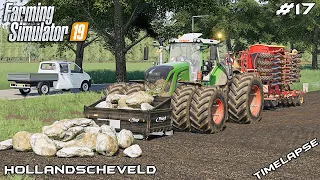 Seeding and picking ROCKS | Animals on Hollandscheveld | Farming Simulator 19 | Episode 17
