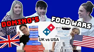 BRITISH FAMILY REACTS! Food Wars | Domino's