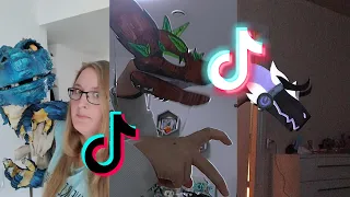 Dragon Puppet Crafts | Paper Dragon TikTok Compilation #2