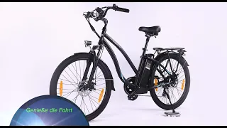 Bodywel A26 E Fahhrad Elektrofahrrad Pendler E Bike Unboxing und Installation