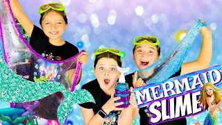 BEST Mermaid Slime Recipe! How To Make MERMAID CRUNCHY Slime!