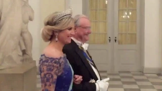 State Dinner for TM the King and Queen of the Netherlands at Christiansborg, Copenhagen, Denmark.