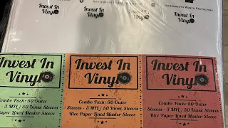 Vinyl  record sleeve review inner and outer