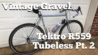 Tektro Brakes and Tubeless | Vintage Bridgestone Gravel Build