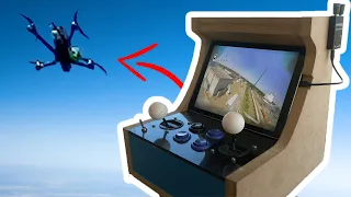 Real Life Drone Arcade Machine!