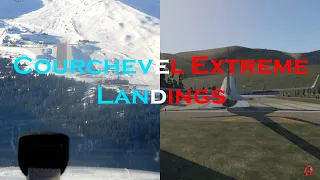 Courchevel Airport extreme landings (Xplane11)