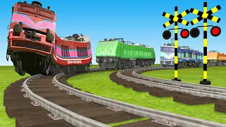 【踏切アニメ】スマートトレイン 電車 Fumikiri 3D Railroad Crossing Animation #1