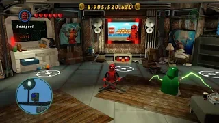 LEGO Marvel Super Heroes - All 11 Deadpool Red Bricks (How to Unlock Deadpool)