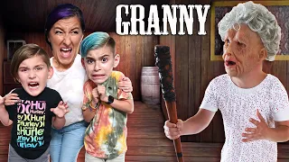 ESCAPE GRANNY'S NEW HOUSE! Granny Horror Game In Real Life (FUNhouse Family)