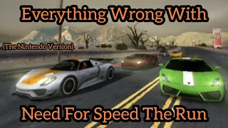 Everything Wrong With Need For Speed The Run (Nintendo Version) in the 24 minutes of Le Run