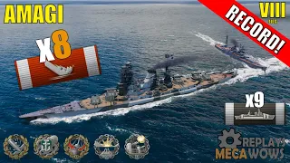 Amagi 8 Kills & 247k Damage | World of Warships Gameplay