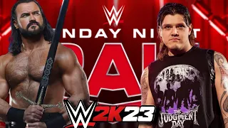 Drew McIntyre Vs Dominik Mysterio WWE Raw Game Play - WWE 2k23 PS5 GAME PLAY