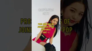 Pros and cons of joining each k-pop company #kpop #fyp #shorts | #reveluv29