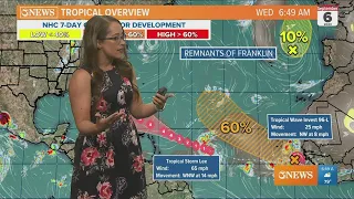 Hurricane Lee to form today, strengthens quickly as it moves northwest.