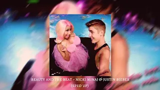 beauty and the beat - nicki minaj + justin bieber (sped up)