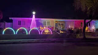 Pace Family Christmas light display￼ - Disney electrical parade
