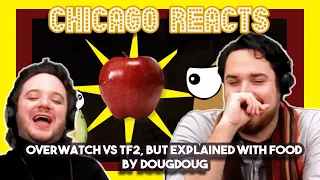 OVERWATCH vs TF2, but explained with food by DougDoug | Actors React