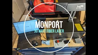 Monport 30 Watt Fiber Laser deep engraving test