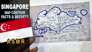 ASMR: Map of SINGAPORE tracing with facts | Main CITIES less known facts | ASMR maps and facts