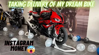 Taking Delivery of New BMW S1000RR 2023 | Instagram reels bana ke leli superbike |