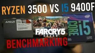 Farcry 5 benchmarking i5 9400F VS Ryzen 5 3500
