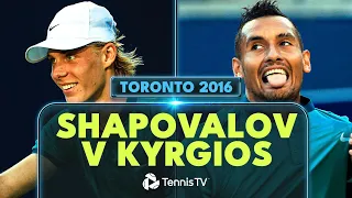 When 17-Year-Old Denis Shapovalov SHOCKED Nick Kyrgios 🤯 | Toronto 2016 Extended Highlights