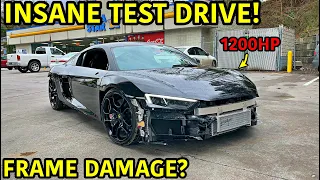 Rebuilding A Wrecked 2020 TWIN TURBO Audi R8 Part 12!!!