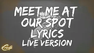 WILLOW, THE ANXIETY, Tyler Cole Meet Me At Our Spot Lyrics Live Version