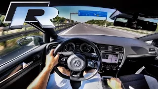 VW Golf R RACECHIP AutoBahn POV 373HP Acceleration & Edel01 LOUD! Exhaust SOUND