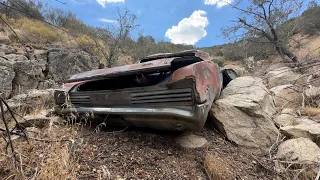 We really found a Pontiac GTO off a cliff!