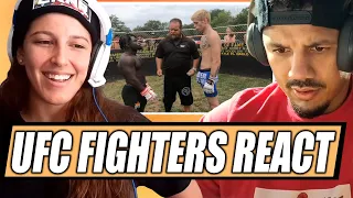 UFC Fighters React to STREETBEEFS Backyard Fights