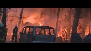 Großfeuer Pfalzdorf - Einsatz für die Freiw. Feuerwehr Goch