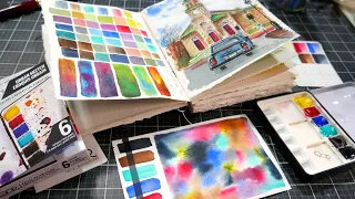 Perfect for Urban Sketching! QoR Watercolor Mini Urban Sketch Set Review