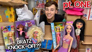 Huge Doll Haul! Obscure Early 2000s Dolls, Bratz, Barbie Odile Mermaid, What's Her Face, Part ONE!