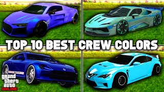 The Top 10 Best Crew Colors In GTA 5 Online 2023! (Modded Crew Colors, Neon Colors & More!)
