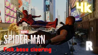 MARVEL|SPIDERMAN|PS4|GAMEPLAY|FISK BASE CLEARING IN COMIC SUIT|4K VIDEO|RAPID|