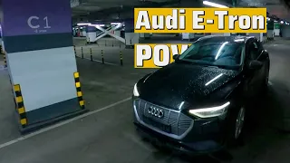 Ночной Город от Первого Лица на электрическом Audi E-Tron(POV Driving)
