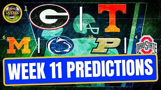 CFB Week 11 Picks: UGA-Tenn + Mich-PSU + Mia-FSU + MORE (Late Kick Cut)