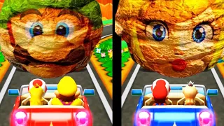 Mario Party The Top 100 Battle Minigame - Mario vs Wario vs Peach vs Rosalina ( Master COM)