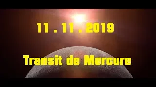 Transit de Mercure : son passage devant le Soleil le 11/11/2019 - Images du satellite SDO